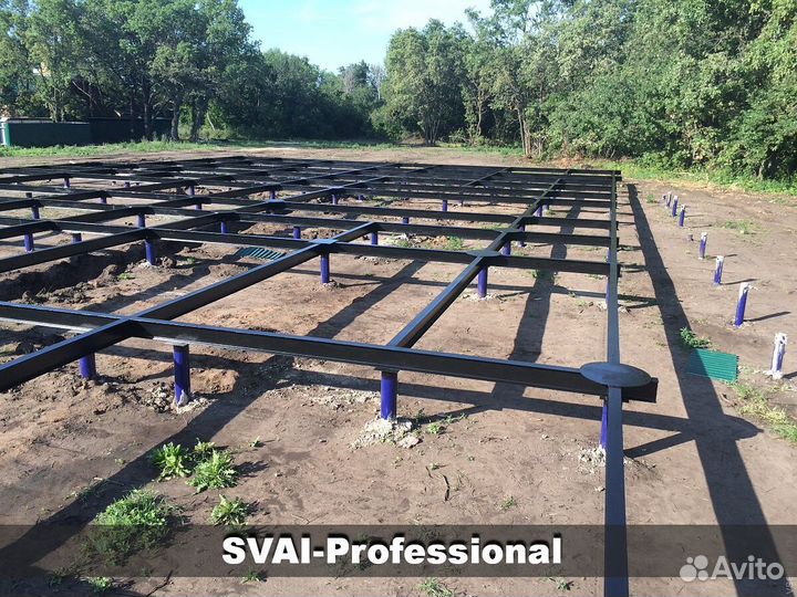 Винтовые сваи, фунтамент под ключ