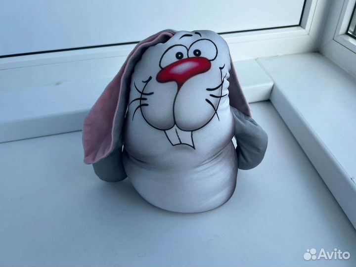 Игрушка антистресс перевертыш кот заяц мягкая