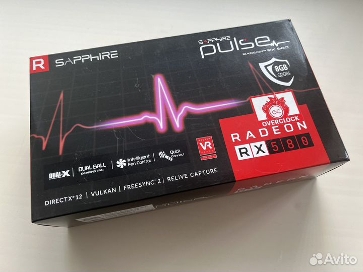 Видеокарта sapphire pulse radeon RX 580 8G gddr5