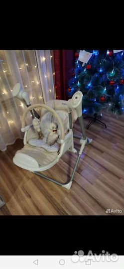 Стульчик для кормления 2в1(качель)