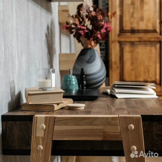 Стол письменный City 128х60х76см из массива березы