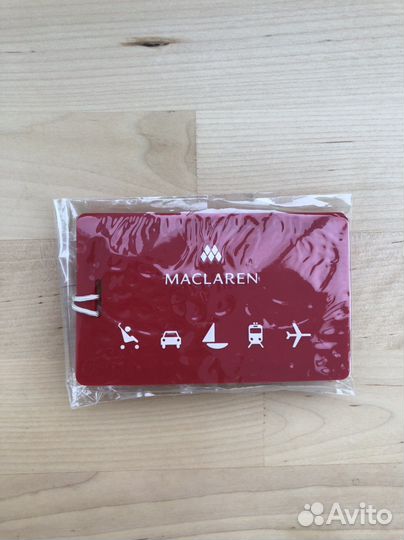Новая багажная бирка Maclaren