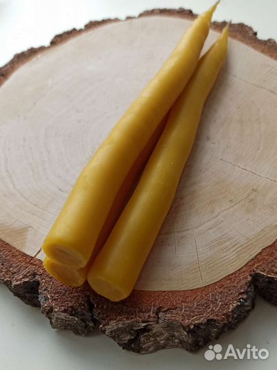 Свечи восковые ручной работы маканые