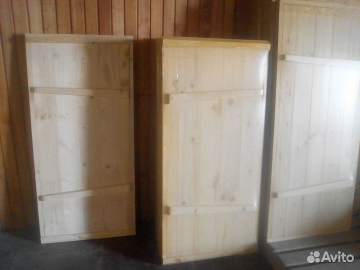 Двери деревенские клиновые в ласточкин хвост