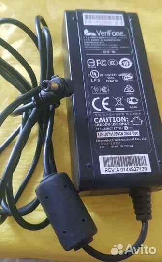 Блок питания VeriFone на 9v