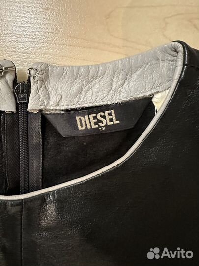 Кожаное платье натуральная кожа diesel