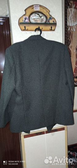 Твидовый пиджак мужской 52 р-р