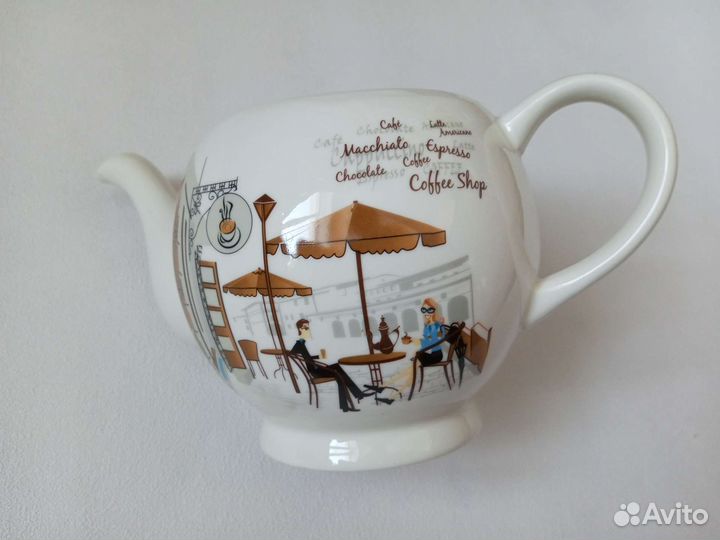 Заварочный чайник большой 900мл, молочник 250мл