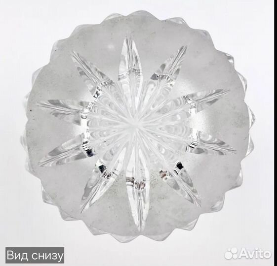 Ваза хрустальная ромбы СССР 1980-е