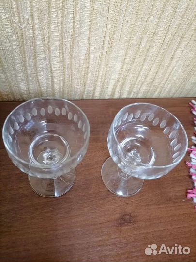 Хрустальные рюмки на ножке СССР