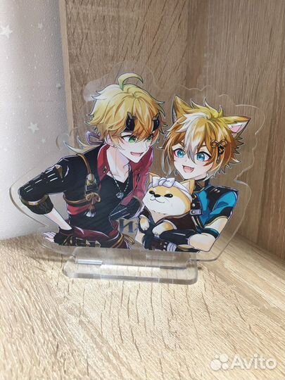 Аниме Акриловый Стенд Геншин Горо и Тома