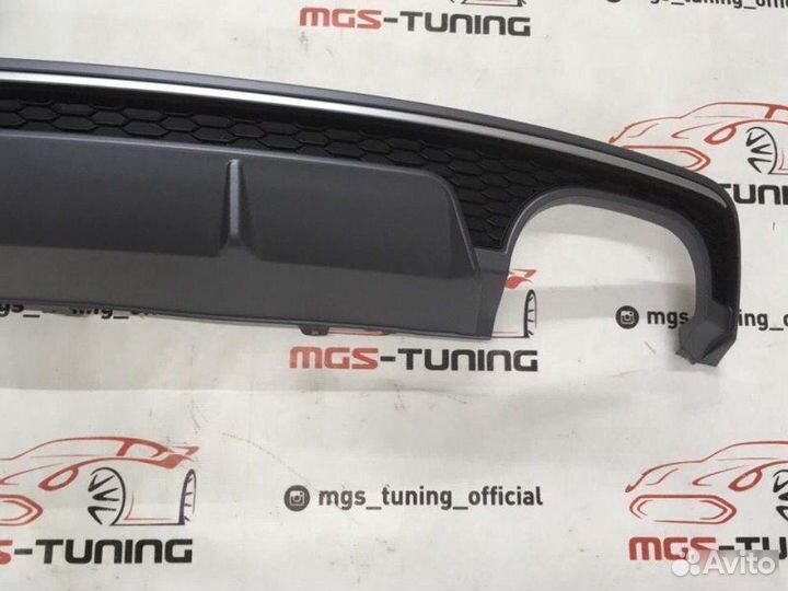 Диффузор на Audi A7 14-17 гг. S7 для S-line