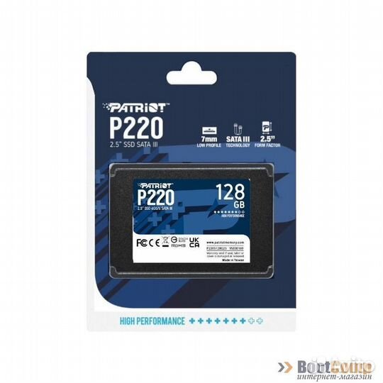 Жесткий диск SSD 128GB Patriot P220 P220S128G25