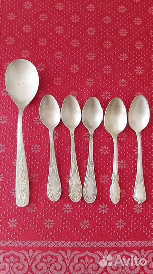 Ложки, ножи, мельхиор, сталь. СССР