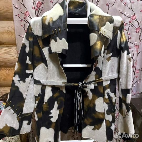 Куртка демисезонная женская имитация кожи пони