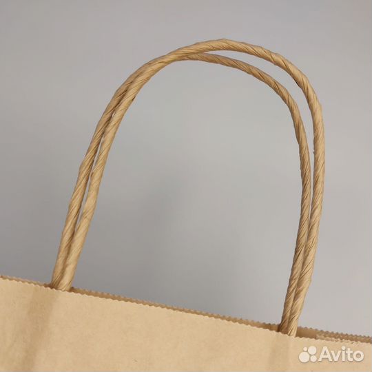 Крафтовые пакеты с ручкой