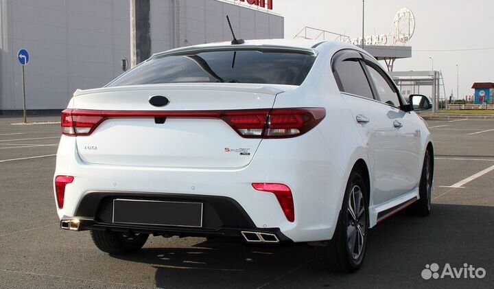 Накладка на бампер Kia Rio 4 (17-20) AR