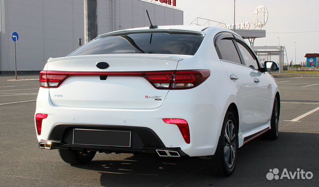 Накладка на бампер Kia Rio 4 (17-20) AR