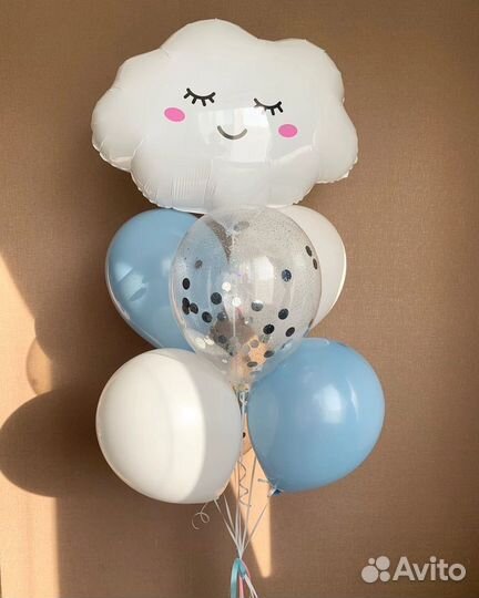 Шарики на выписку мальчика