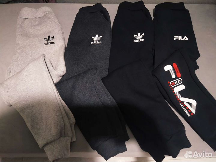 Штаны адидас-фила утеплённые