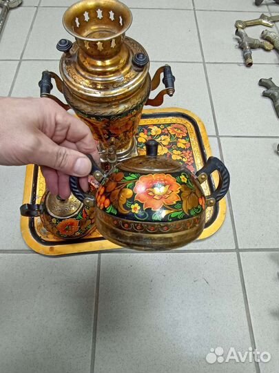 Самовар расписной.винтаж