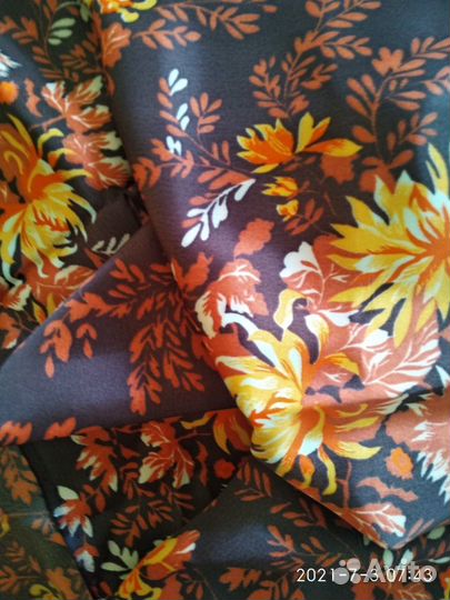 Отрез шелковой плательной ткани, СССР