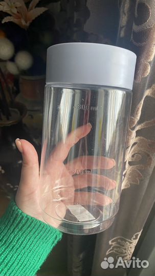 Банка для сыпучих пластик 1 л