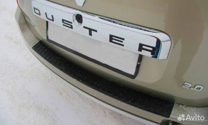 Накладка на задний бампер Рено Дастер