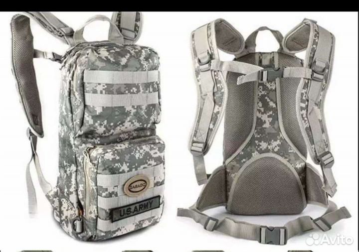 Такт.рюкзак сер.пиксель и мессенджер чёрный. питон