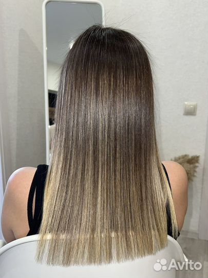 Кератиновое выпрямление волос