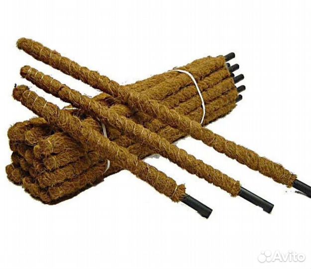 Поддержка для растений кокосовая, бамбук, размер 1