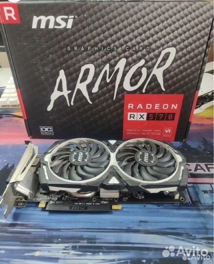 Видеокарта r580 8gb (аналог gt1060 6gb)