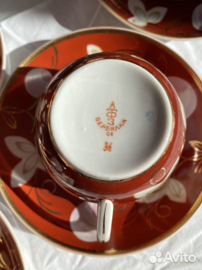 Чайный сервиз вербилки ссср.дфз. Слива