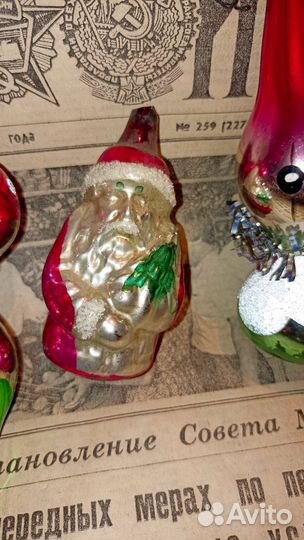 Ёлочные игрушки СССР