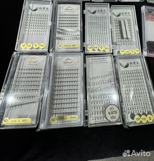 Для наращивания ресниц готовые пучки