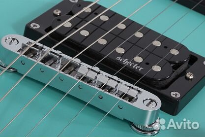 Schecter C-6 deluxe Satin Aqua