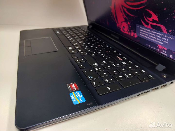 Игровой ноутбук Samsung i5-2.6ghz,amd-2gb,12gb
