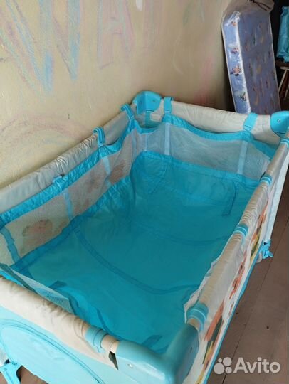 Детская кровать манеж 2 в 1