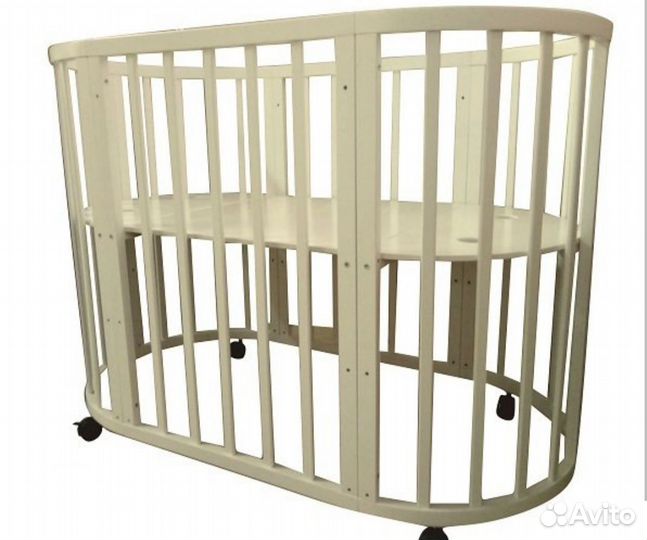 Детская кроватка трансформер круглая