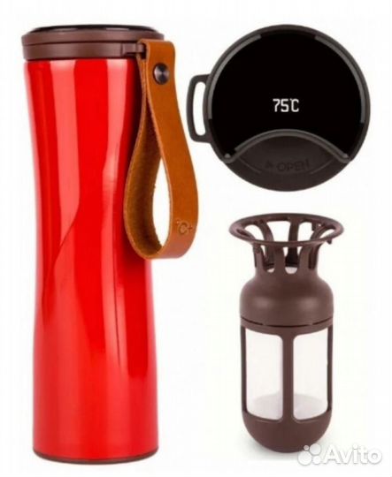 Термокружка Xiaomi Kiss Kiss Fish moka, 0.43л