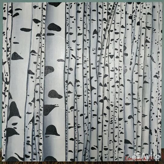 Березки картина Сергиенко