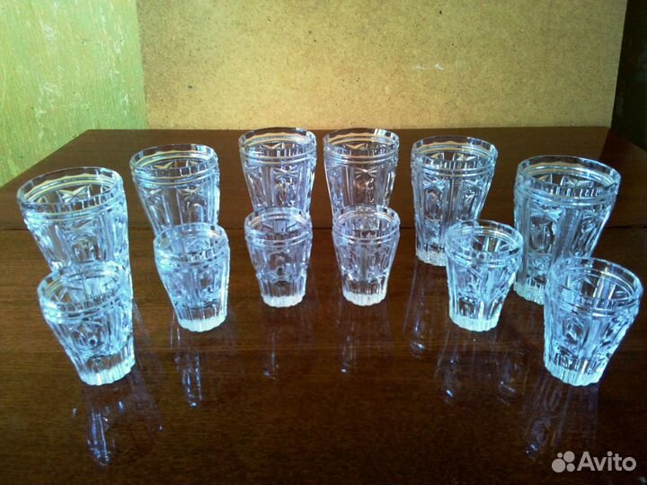 Стаканы и рюмки - хрусталь из СССР