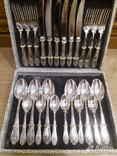 Набор столовых приборов мельхиор зиш