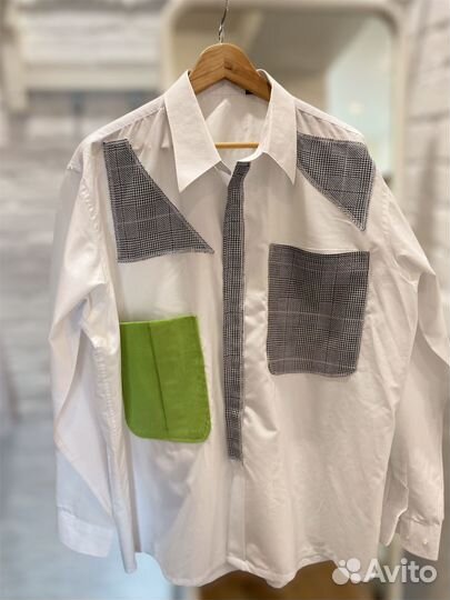 Рубашка с карманами, апсайкл
