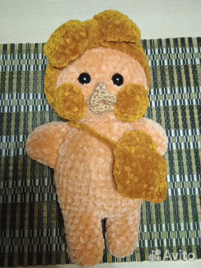 Уточка лалафанфан вязаная из плюша