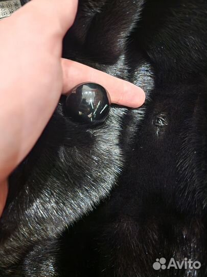 Шуба норковая черная 42