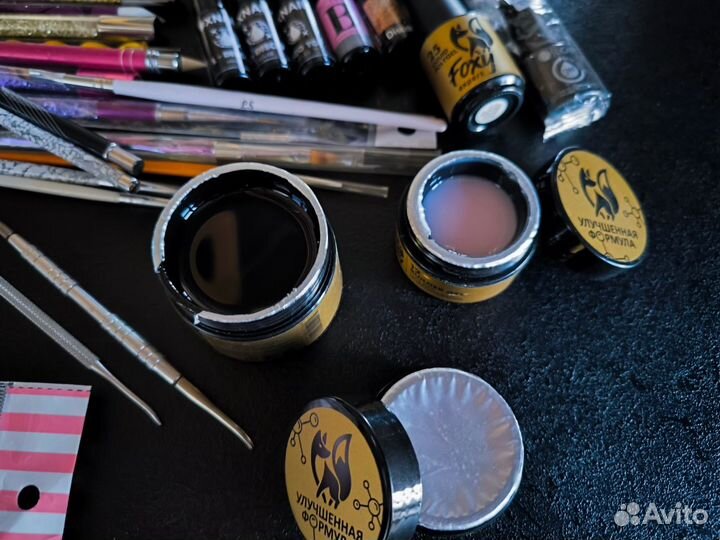 Гели для наращивания Набор. Топ. База.Foхy