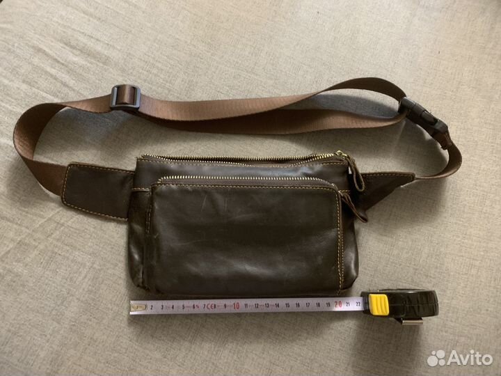 Барсетка кожаная мужская через плечо