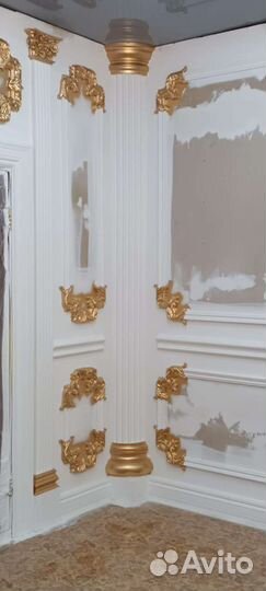 Колонна из гипса (четверть)