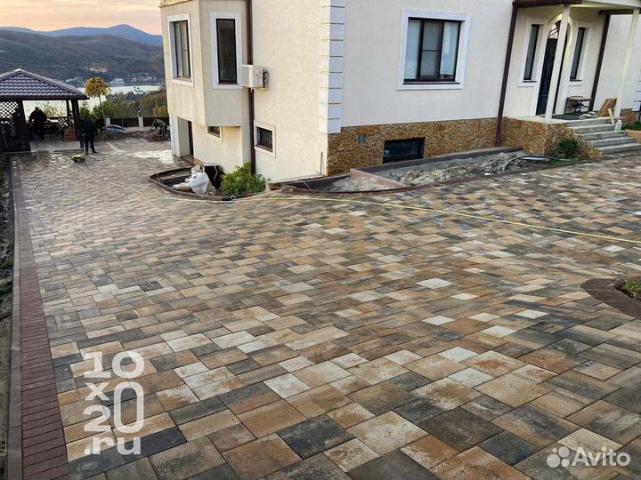 Тротуарная плитка, бордюры, газонная решетка